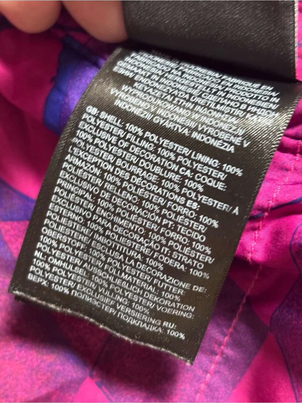 The Northface mossbud reversible jacket Mr. Pink Pink Expedition